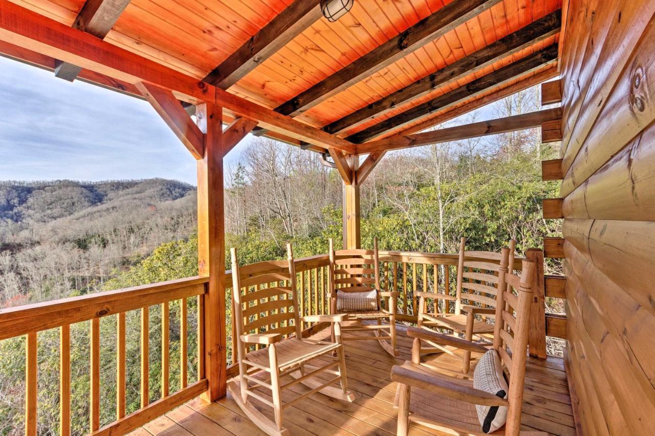 Hilltop Cabin On 5 Acres With Hot Tub And Waterfall! Bryson City Exteriér fotografie